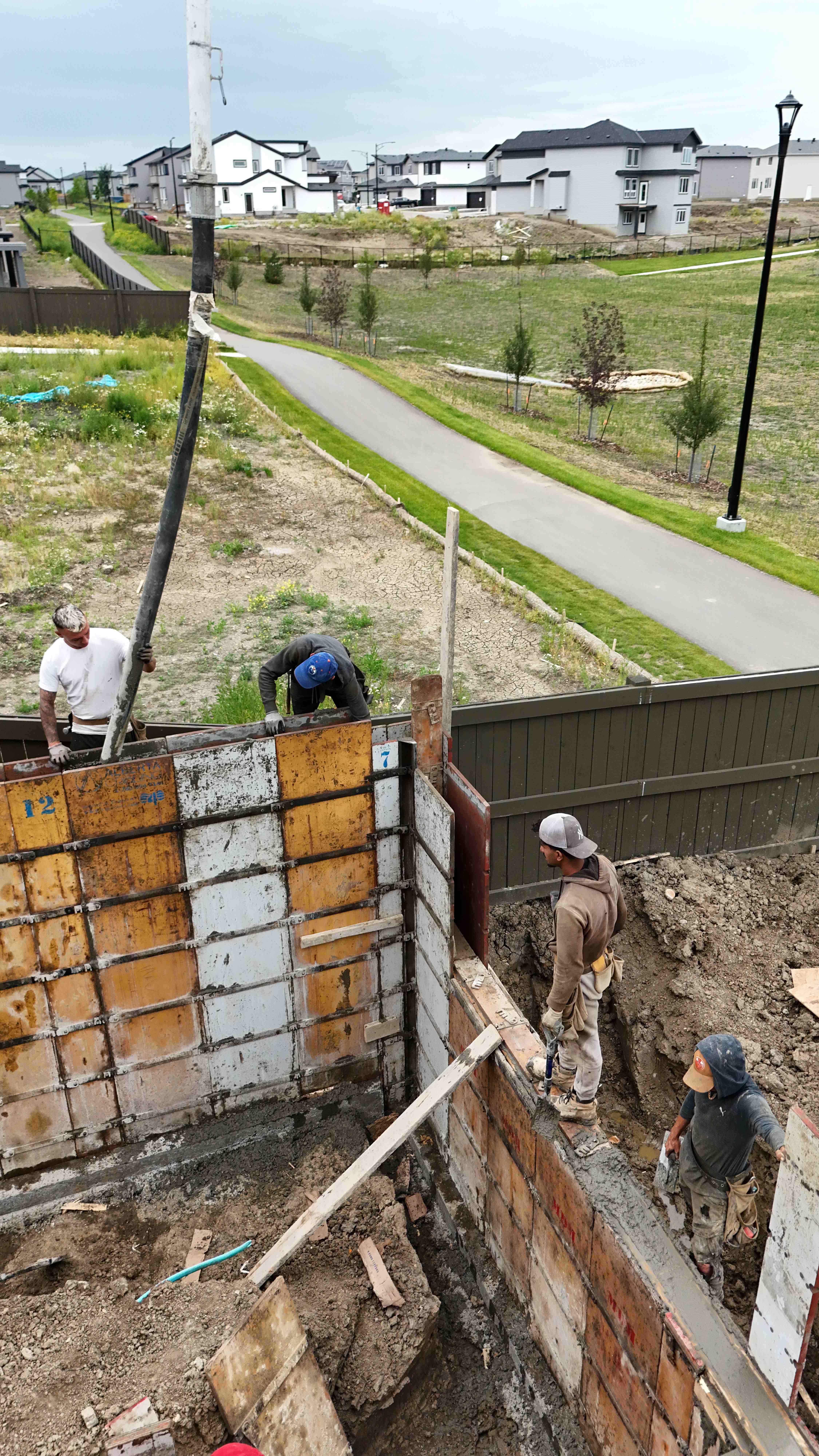 Backyard Foundation Construction